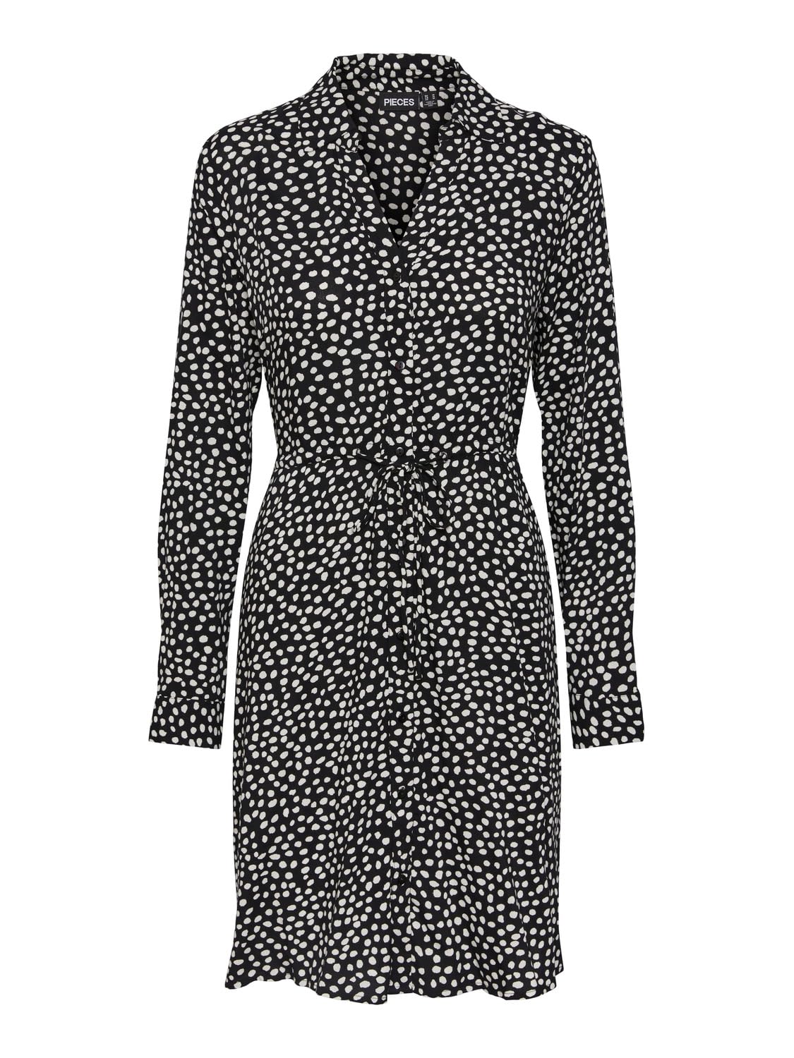 Pieces Pcnova LS Tie Vestito Donna Silver Mink Leone
