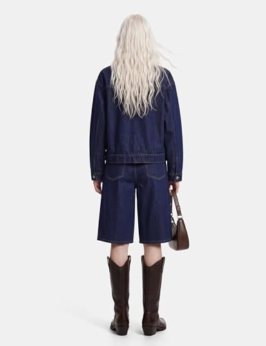 Pieces Pcelma giacca jeans donna M blu scuro