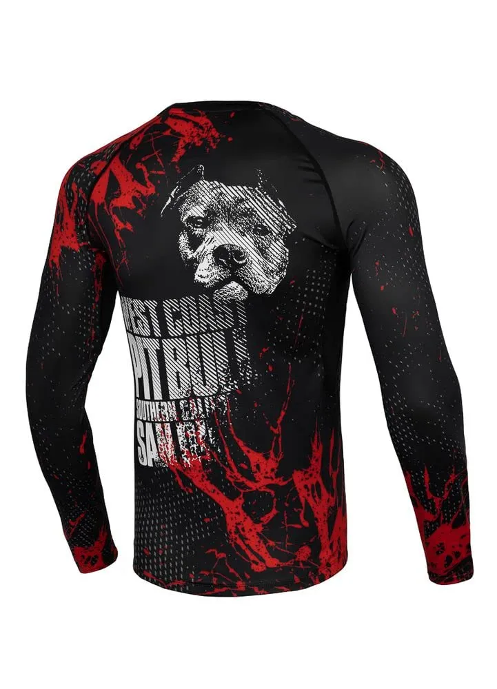 Pit Bull West Coast Blood Dog II rashguard nero XL aderente