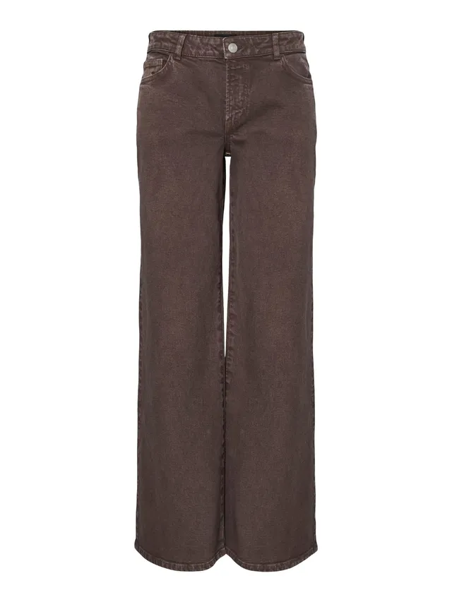 Pieces Pcselma LW Wide jeans donna 30W/30L gamba larga