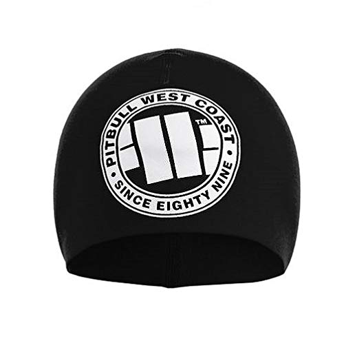 Pit Bull West Coast Big Logo berretto cotone nero elastico
