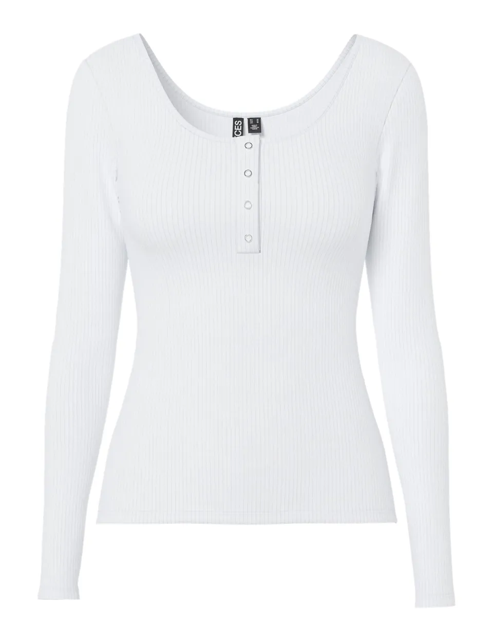 Pieces Pckitte maglietta maniche lunghe XS bianco