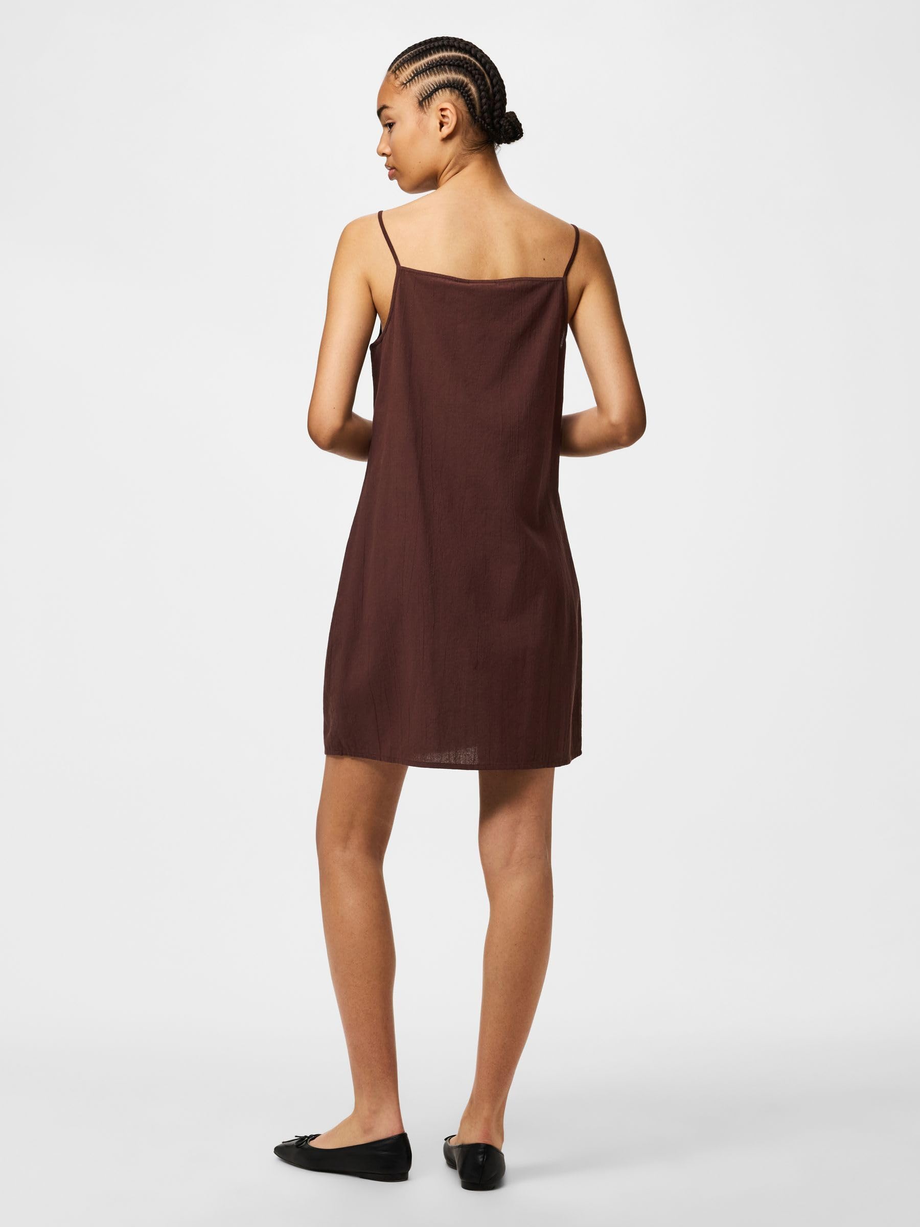 Pieces Pcpiva SL Abito corto donna senza maniche M