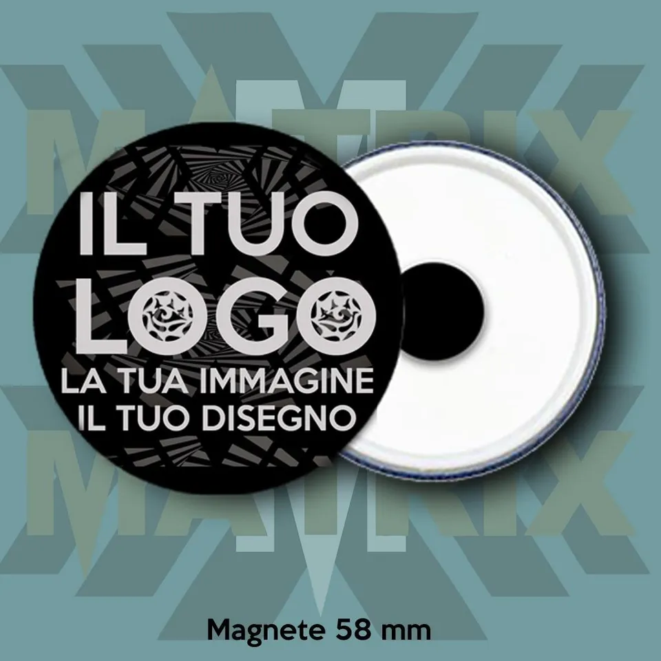 Matrix Music Store Magnete personalizzato con foto