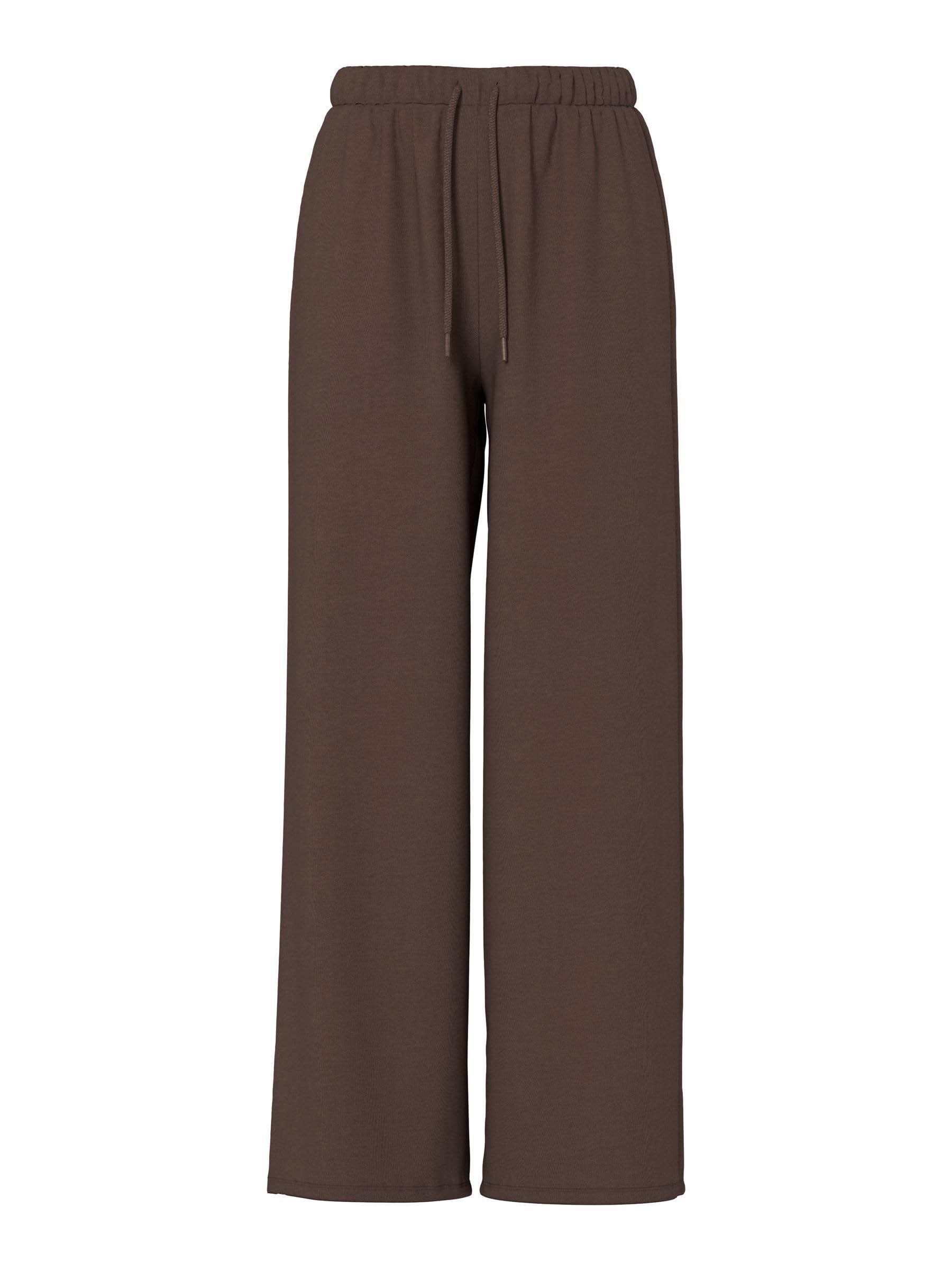 Pieces Pcchilli HW New Wide Swt Pants pantaloni tuta vita alta