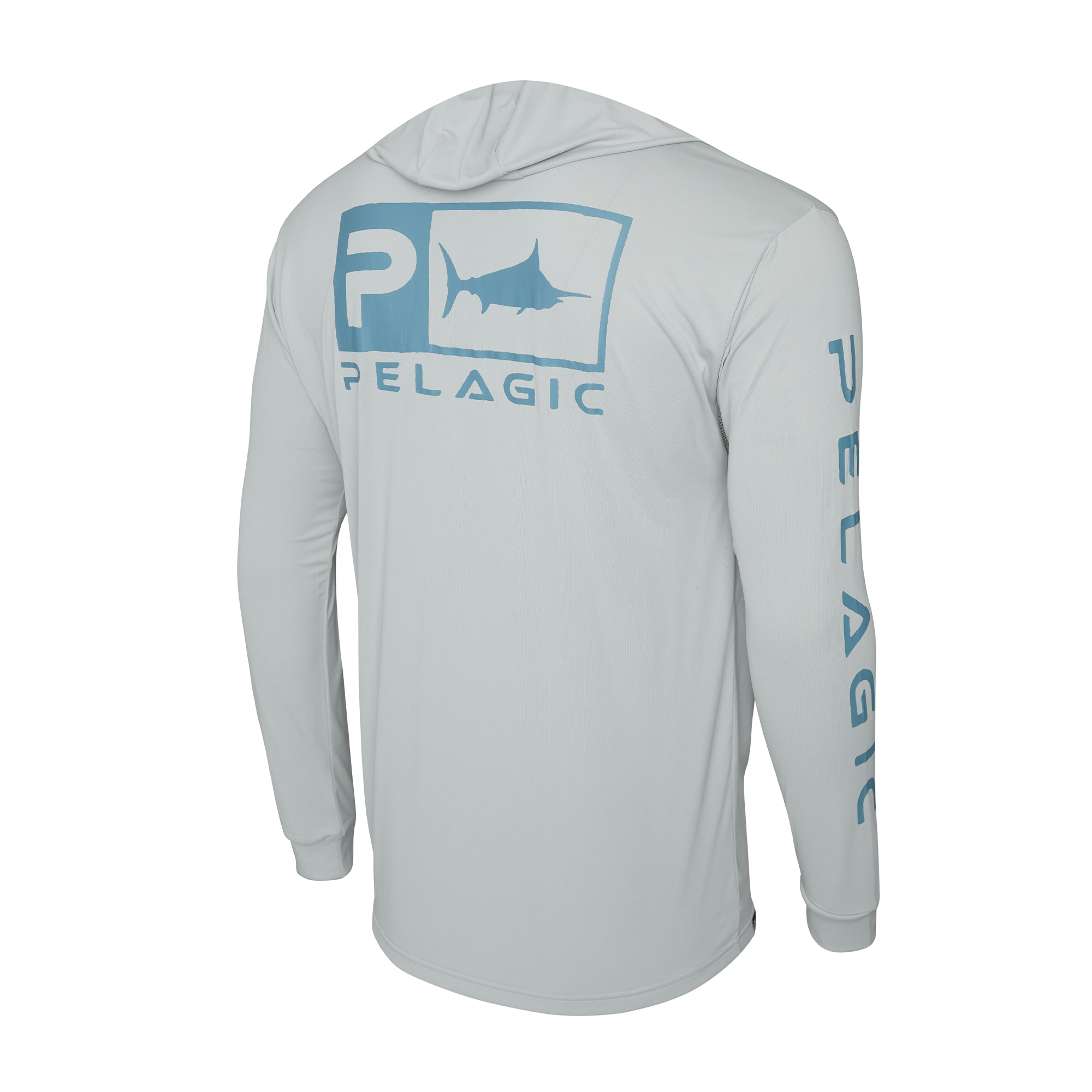 Pelagic Aquatek Rusted Icon maglia pesca grigio chiaro