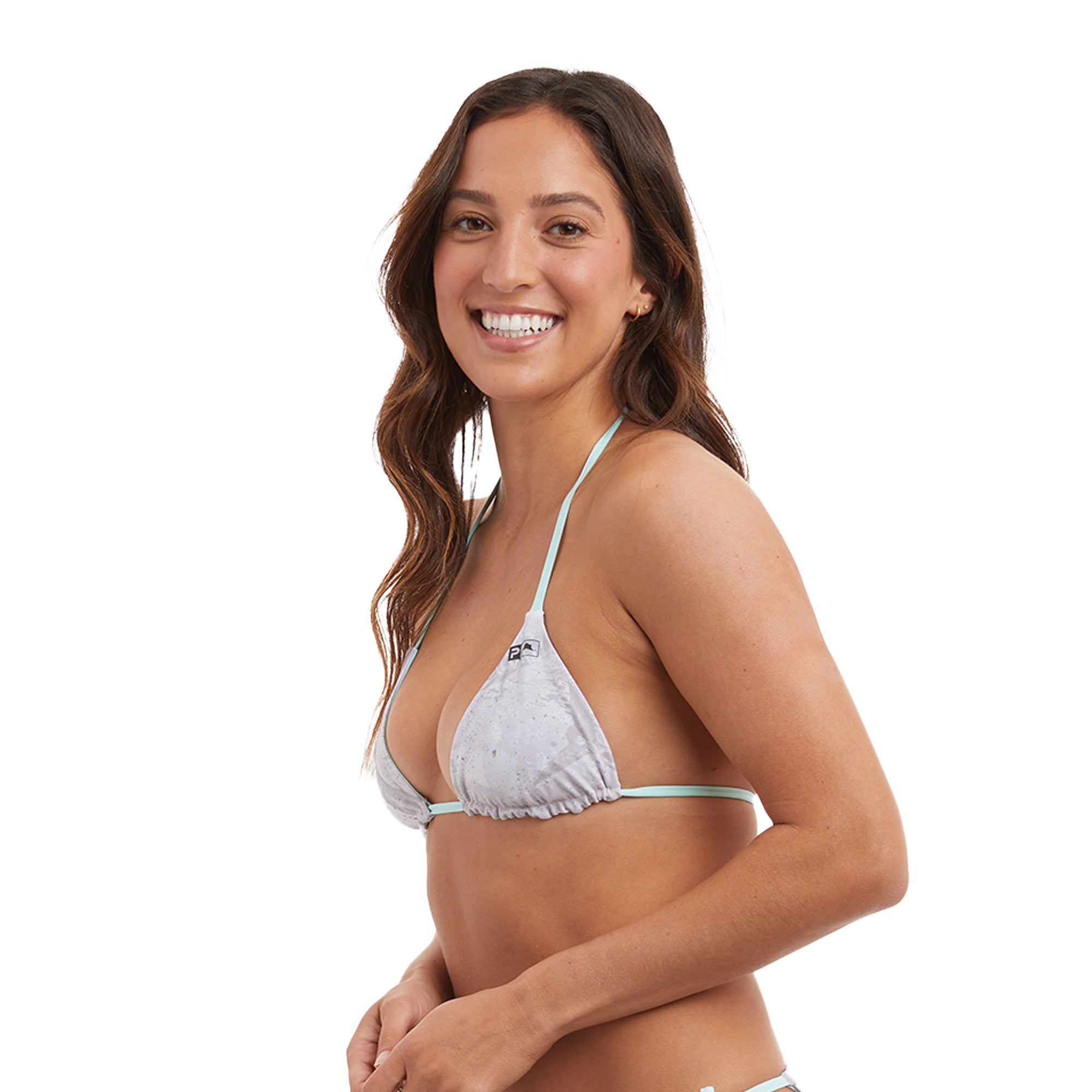 Pelagic Key West top bikini donna grigio chiaro reversibile
