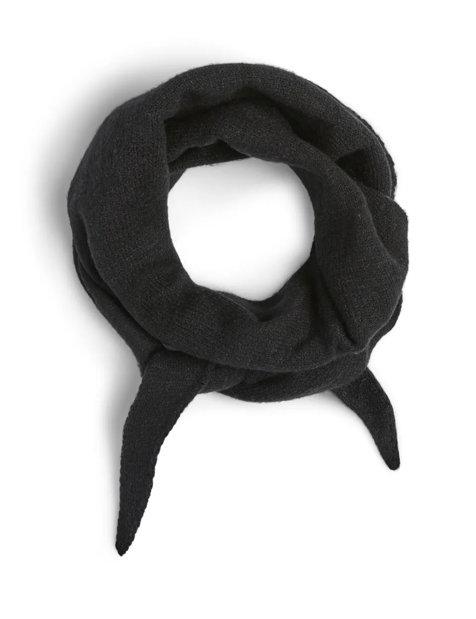 Pieces PCKomma sciarpa donna nero viscosa morbida