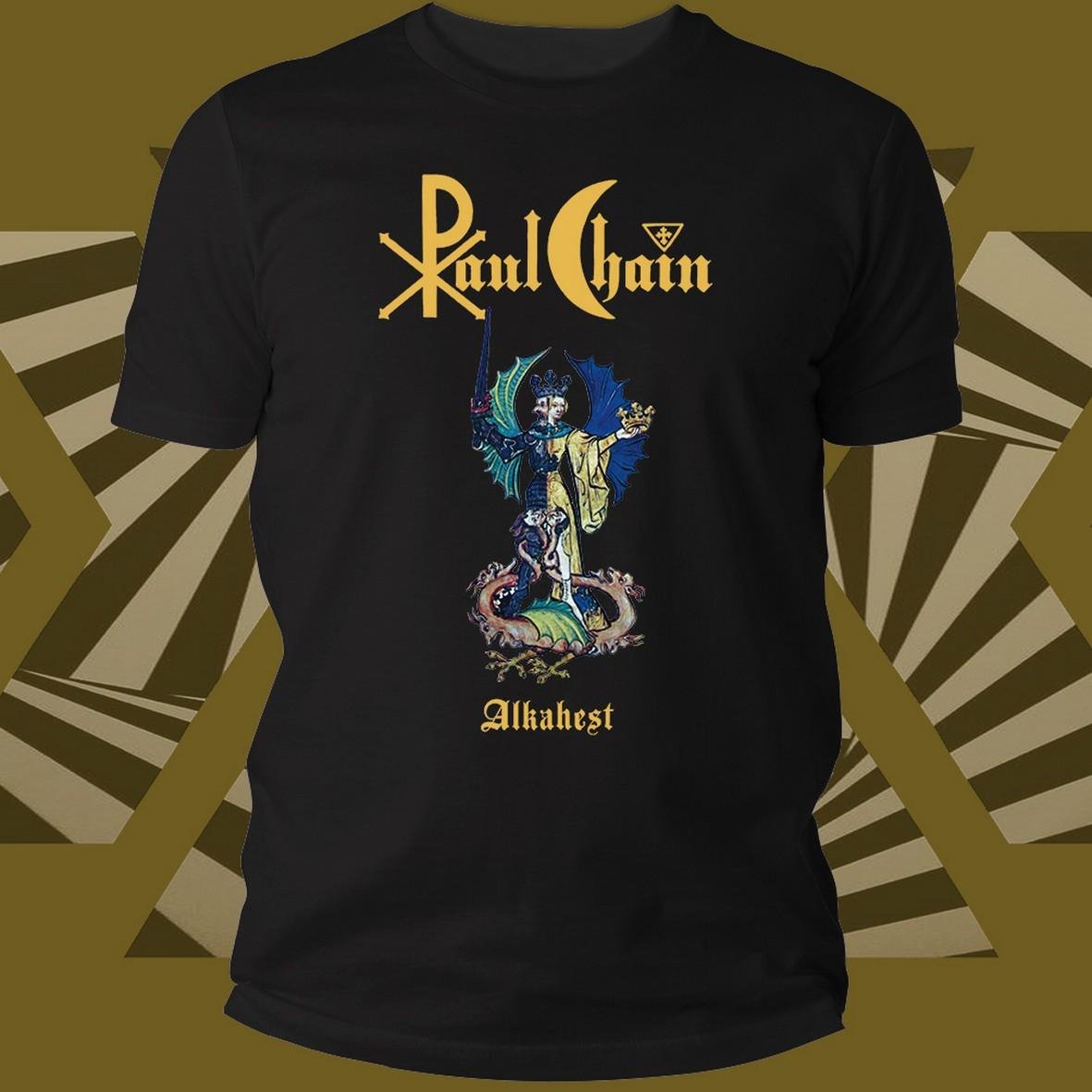 Matrix Music Store Chain Paul Alkahest Gold Logo t-shirt cotone organico