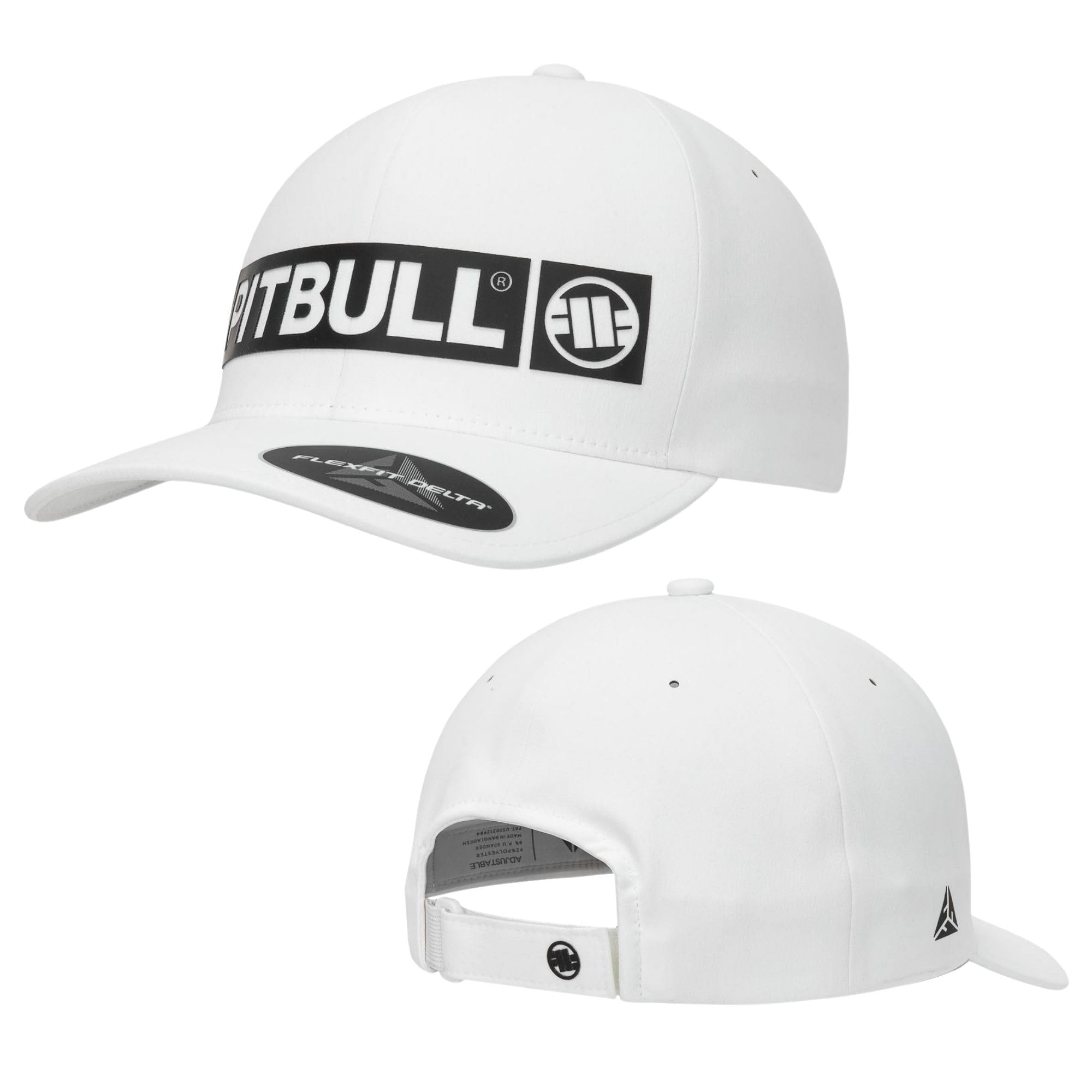 Pitbull Stretch Hilltop berretto snapback bianco elastico