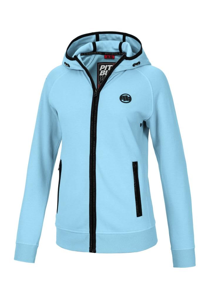 Pitbull felpa donna zip fucsia con cappuccio vestibilita comoda