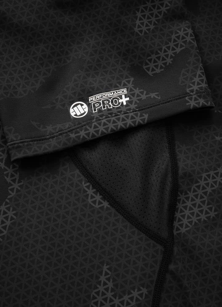 Pitbull Hilltop II rashguard uomo manica corta mimetico