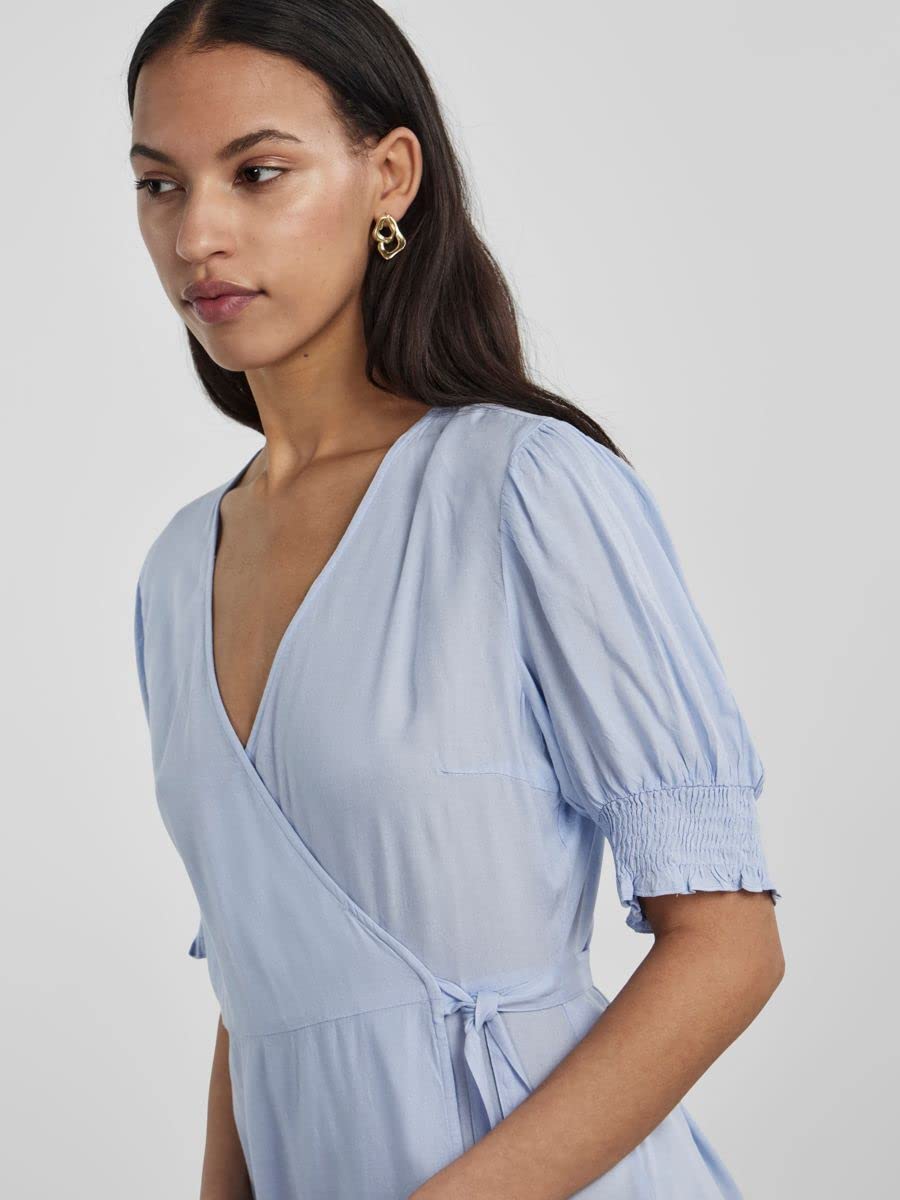 PIECES vestito donna kentucky blue leggero estivo