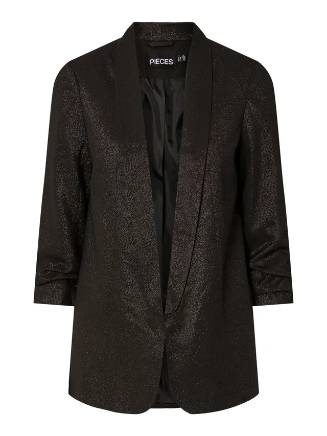 PIECES Pcbosella 3/4 Glitter Blazer Noos donna Nero