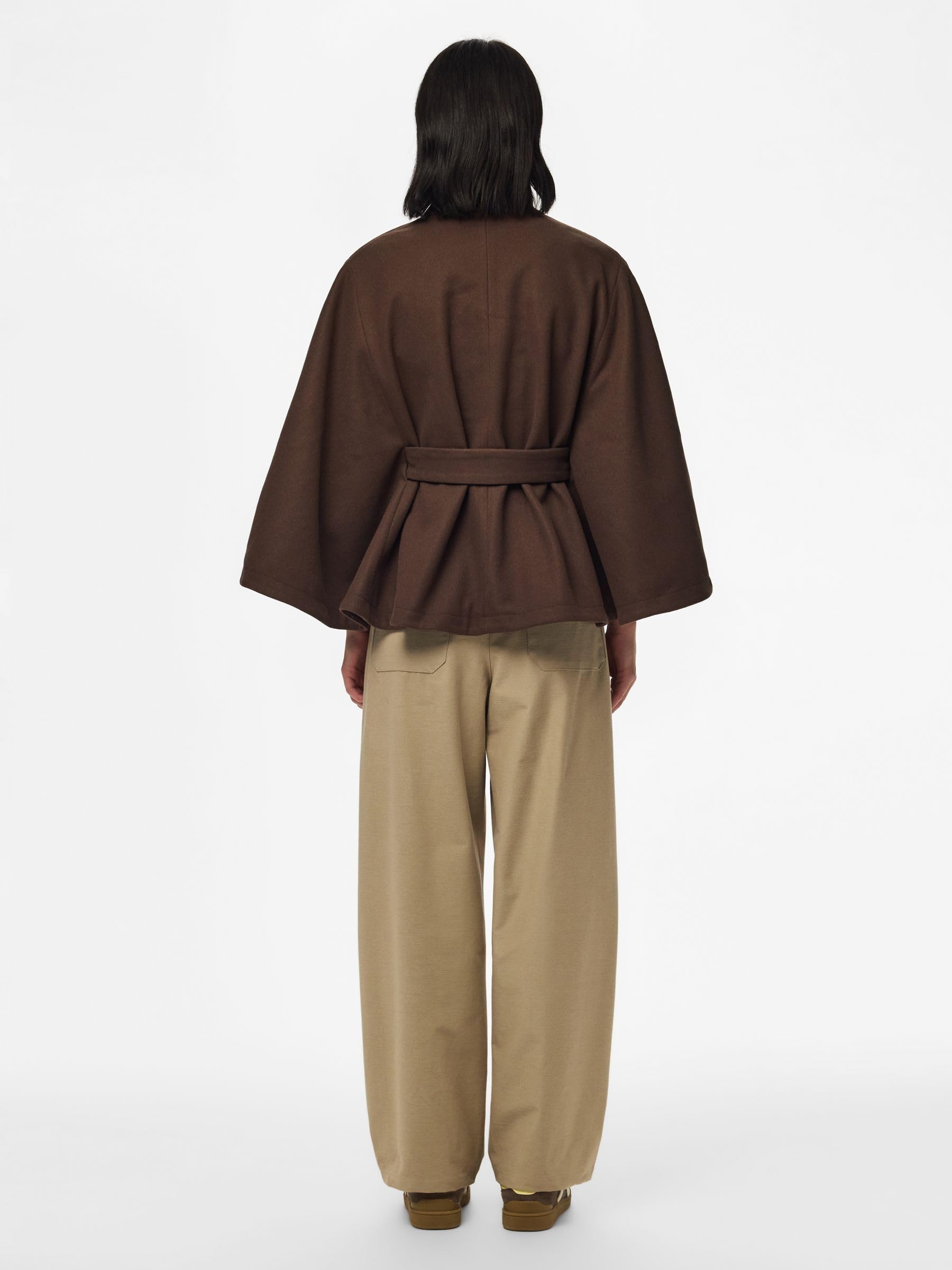 Pieces Pcaiken Cape giacca con cintura donna