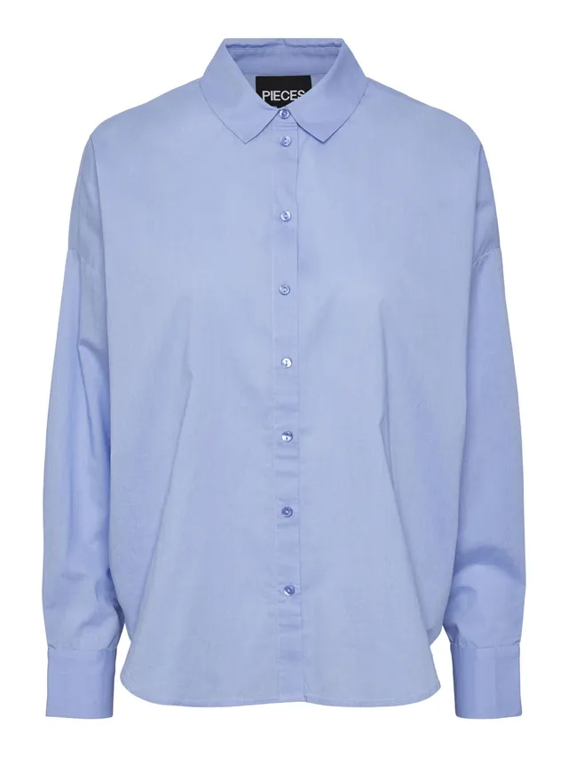 Pieces Pctanne LS Loose Noos BC camicia donna manica lunga
