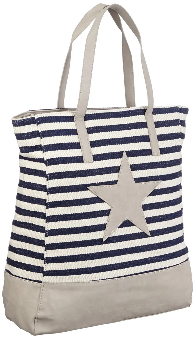Pieces Grine Canvas Net borsa a spalla 35x42x12 cm tela