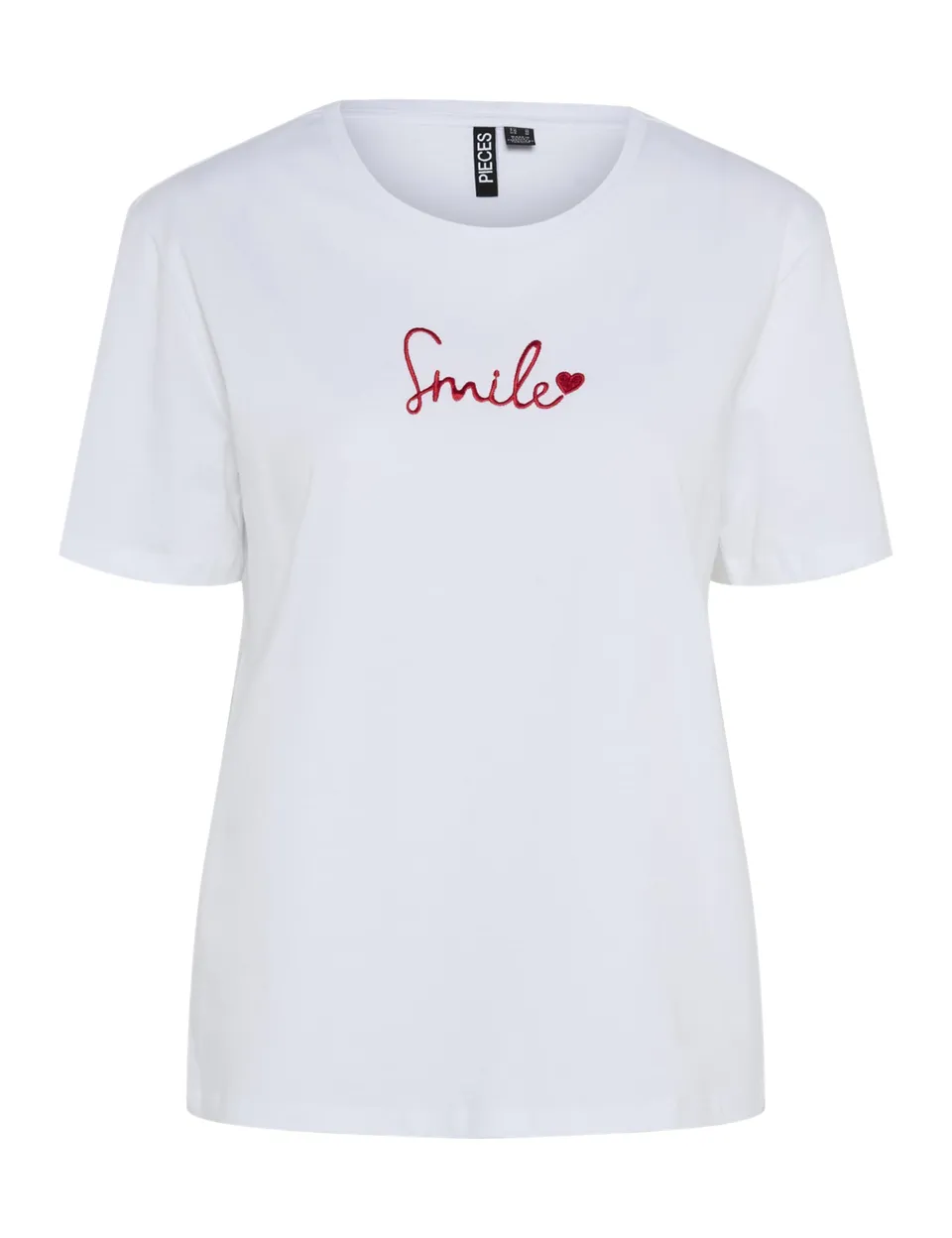 PIECES Pcsinne SS Tee FC t-shirt bianca XS manica corta