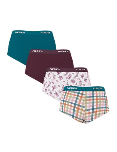 Pieces Pclogo Lady 4 Pack BC maglietta donna