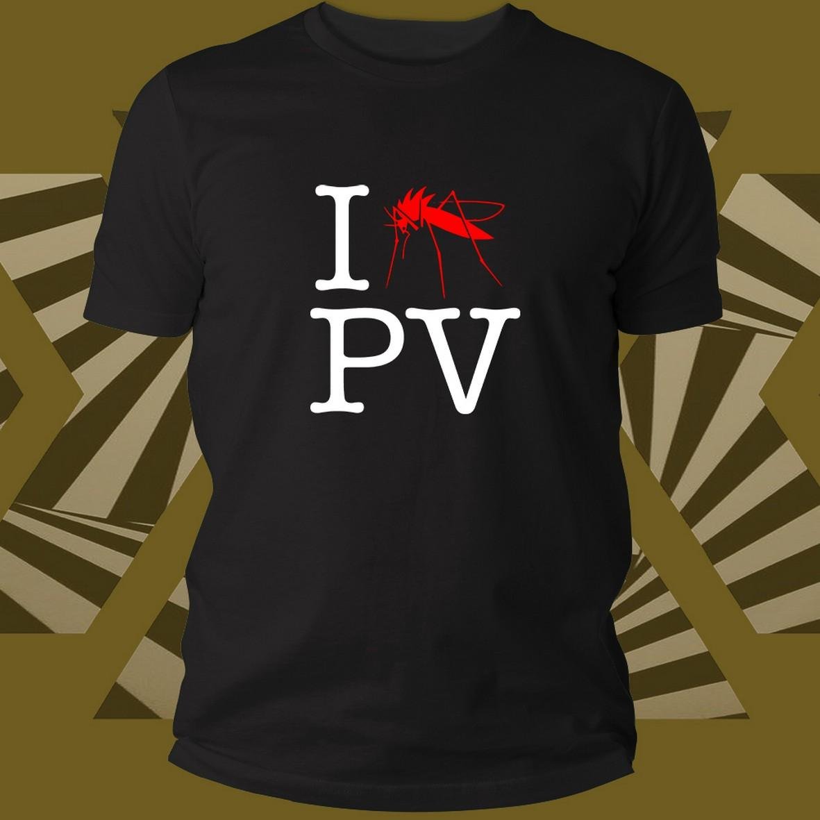 Pavia Touristic-Tee I Love Pv Zanzara Logo Bianco t-shirt unisex