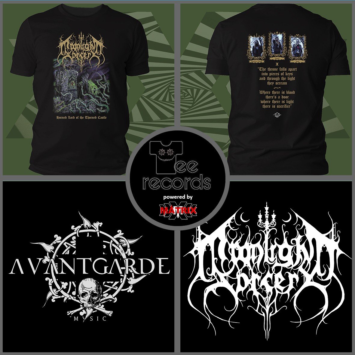 Matrix Moonlight Sorcery Horned Lord Of The Thorned Castle t-shirt cotone