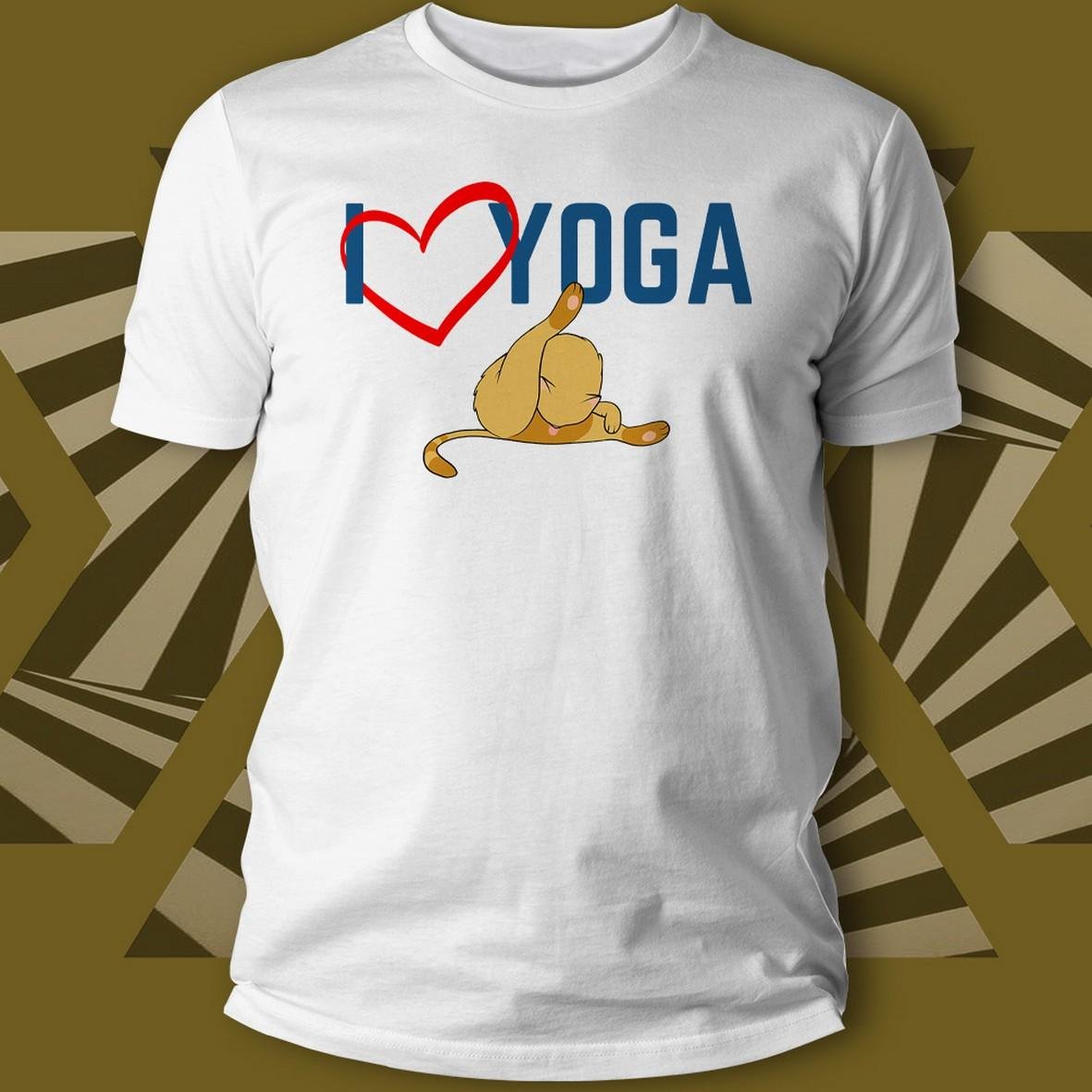 Matrix Rex I Love Yoga Cats t-shirt unisex in cotone