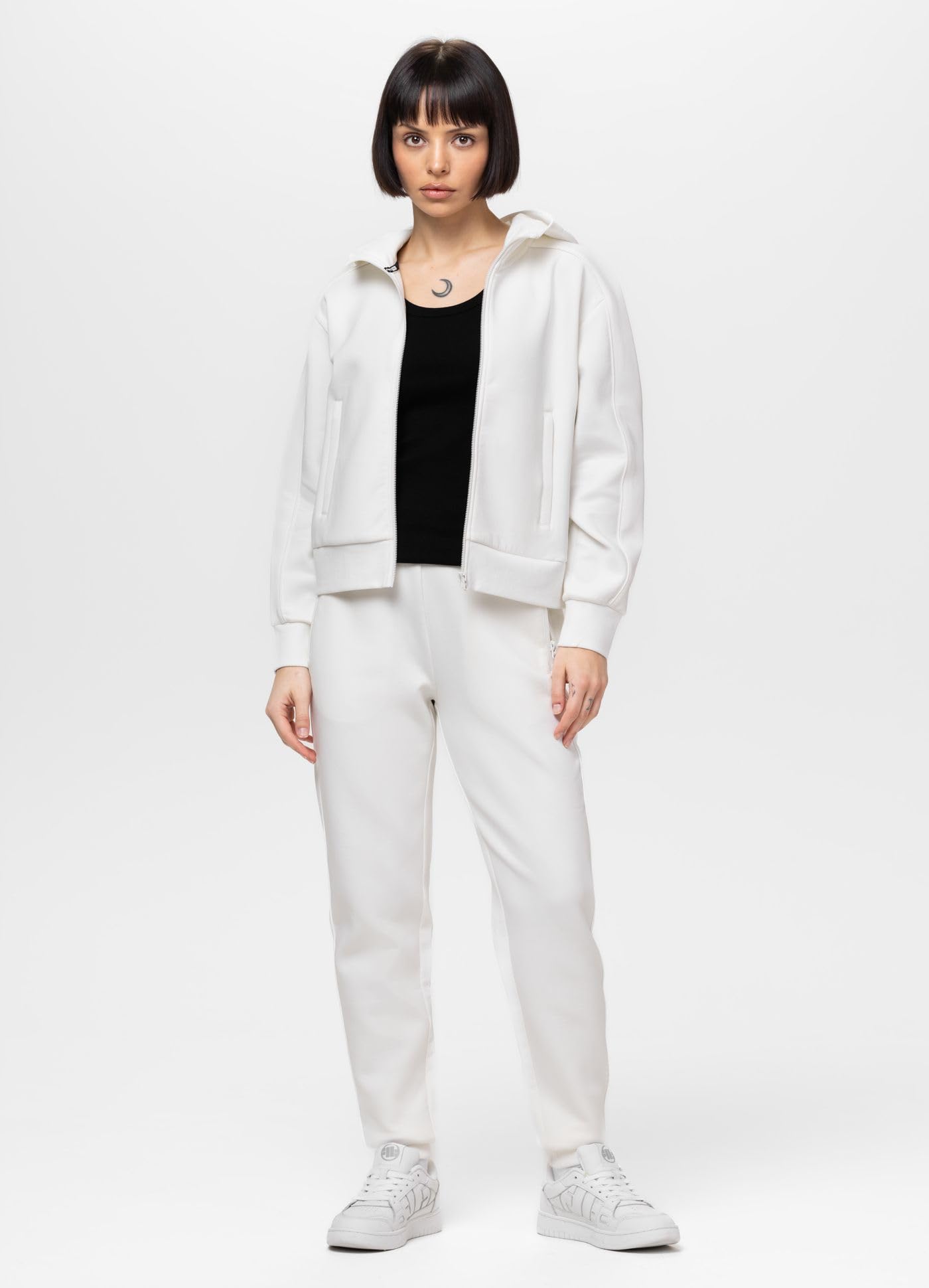 Pitbull Discovery felpa donna con zip e cappuccio