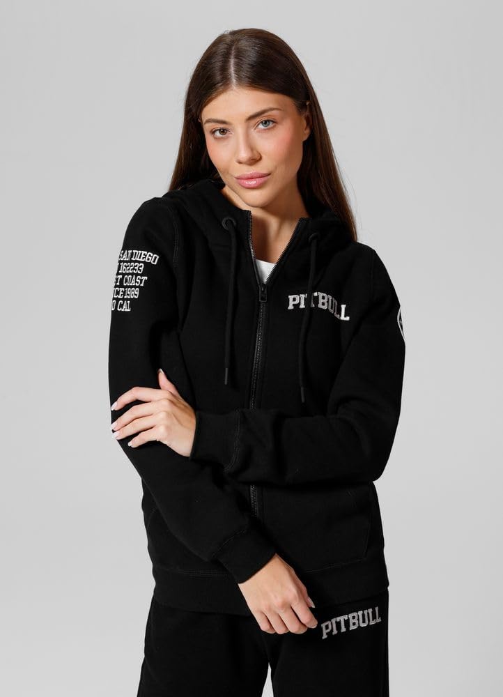 Pitbull Tyrian Felpa Donna M con Cappuccio Zip