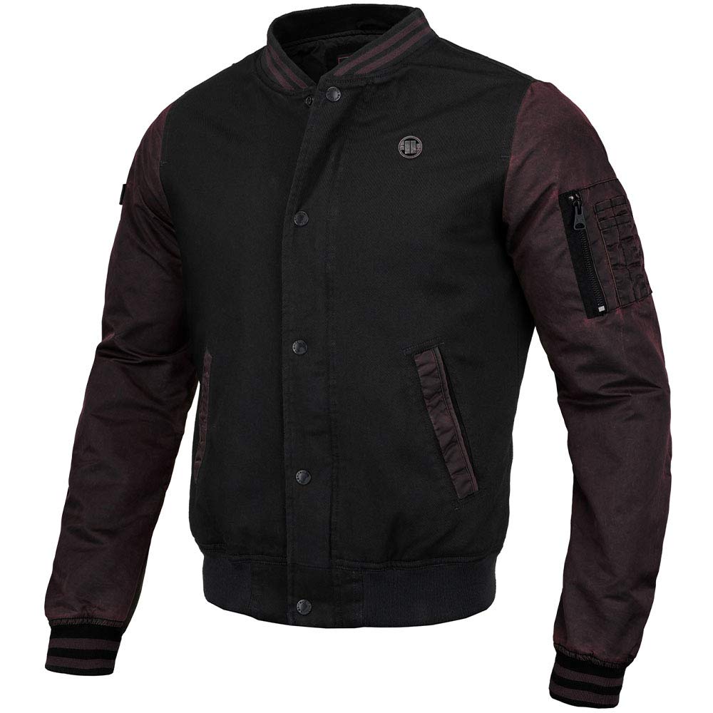 Pit Bull Sea Fire giacca nylon nero bordeaux S antivento