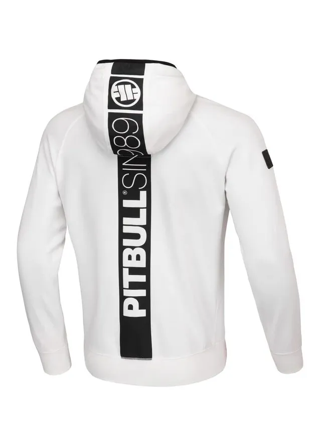 Pitbull West Coast Hermes Felpa Cappuccio Uomo Bianca L Cotone