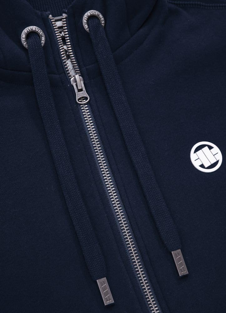 Pitbull Base Piccolo Logo felpa zip cotone taglia L