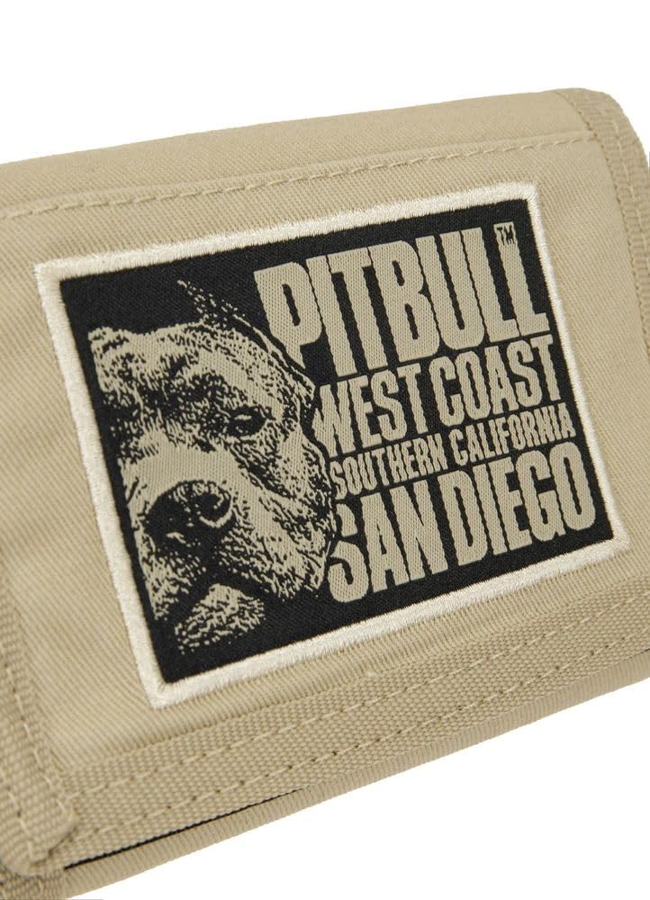 Pitbull Blood Dog portafoglio uomo sabbia in tela
