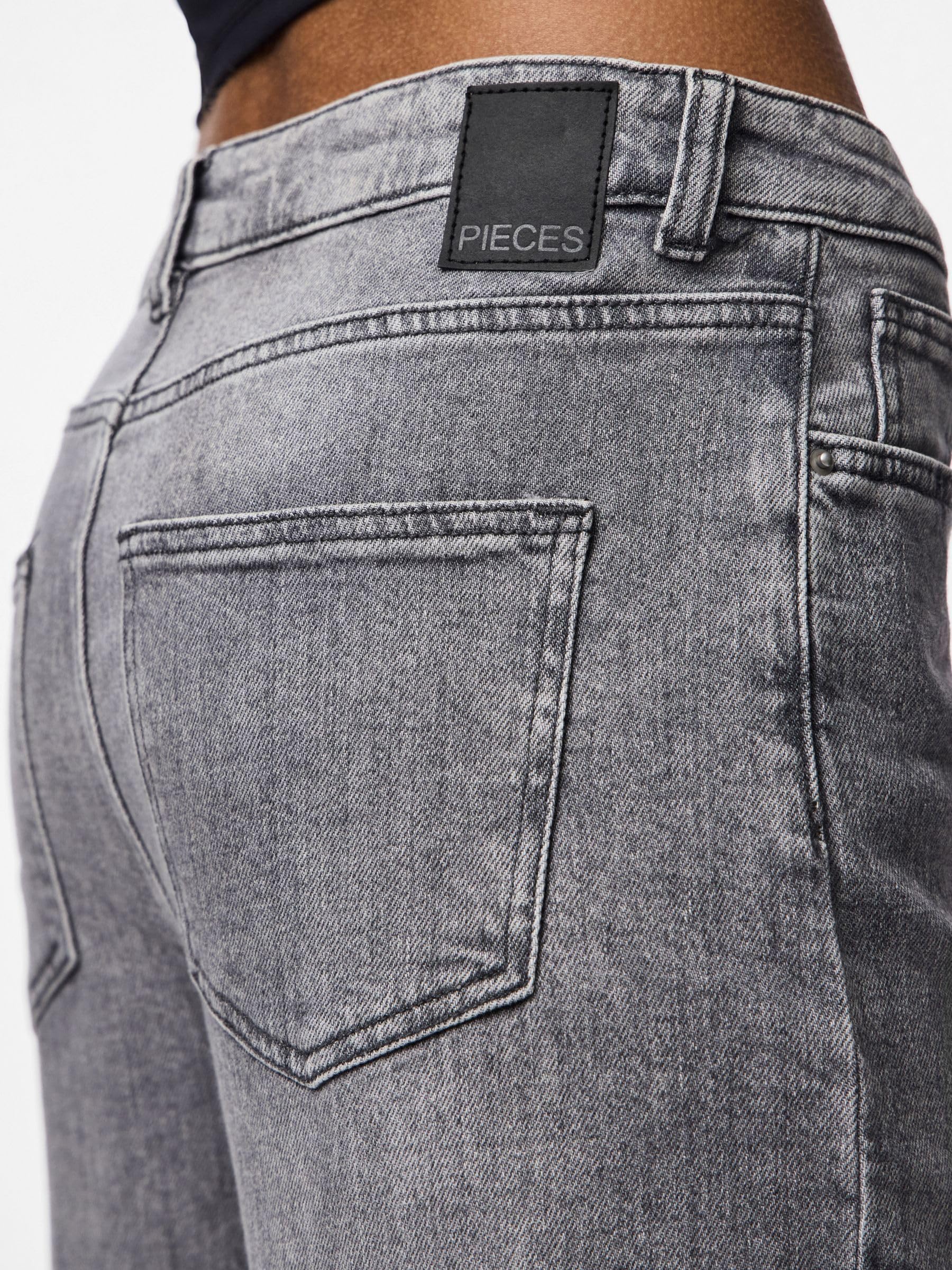 Pieces Pcsilke MW Wide Jeans MG Noos BC jeans donna 25W/30L larghi