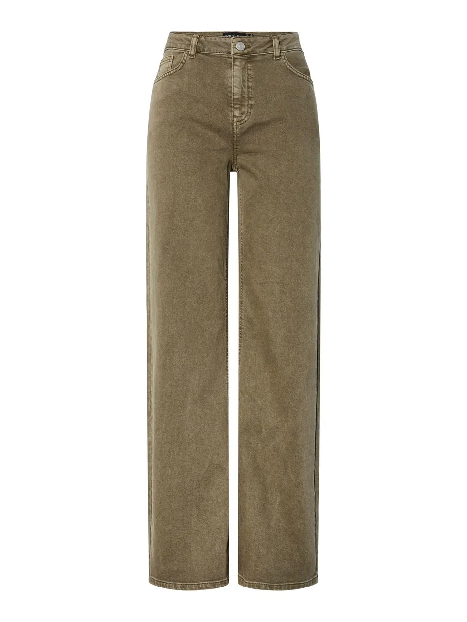 Pieces Pcsilke MW Wide Jeans larghi 31W/30L cotone