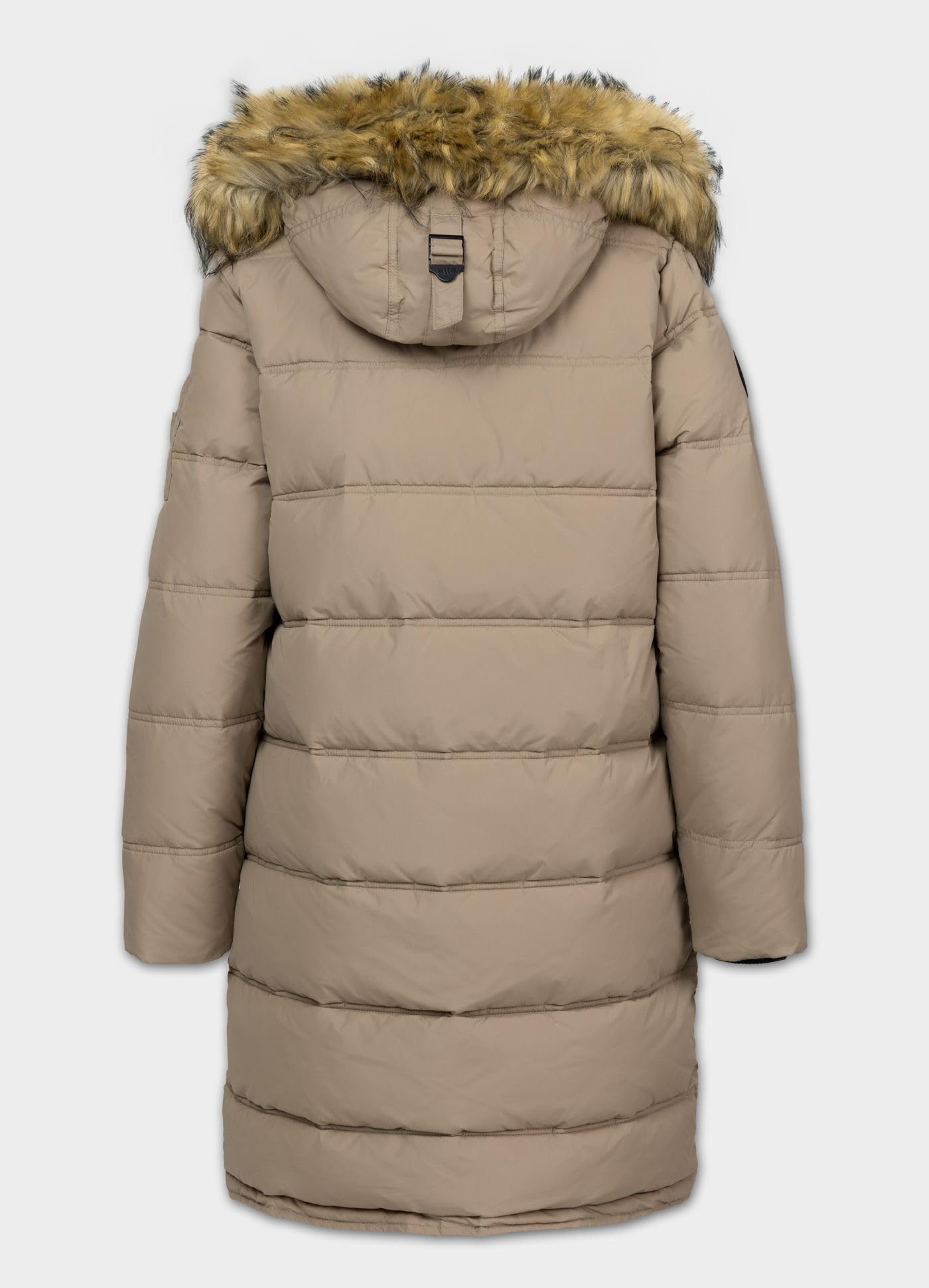 Pitbull Queenston Piumino Donna Sabbia Scura Parka