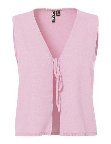 PIECES Pcbree SL Tie Knit Gilet Donna Senza Maniche