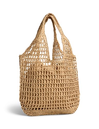 Pieces Pckamille Shopper borsa donna naturale