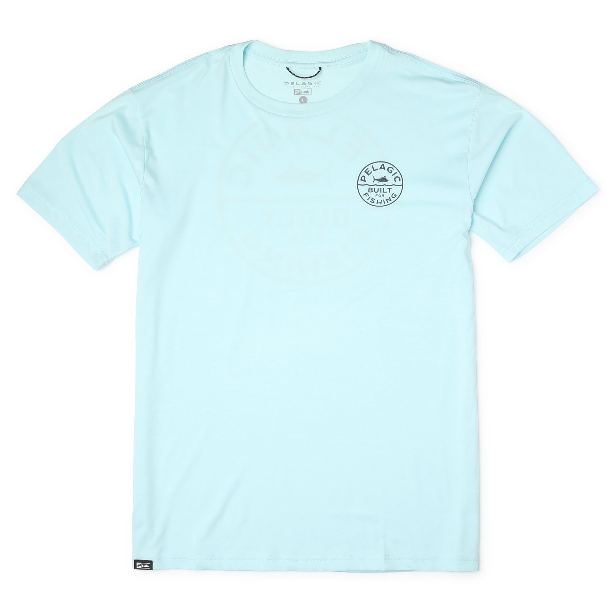 Pelagic Built t-shirt uomo azzurra elasticizzata