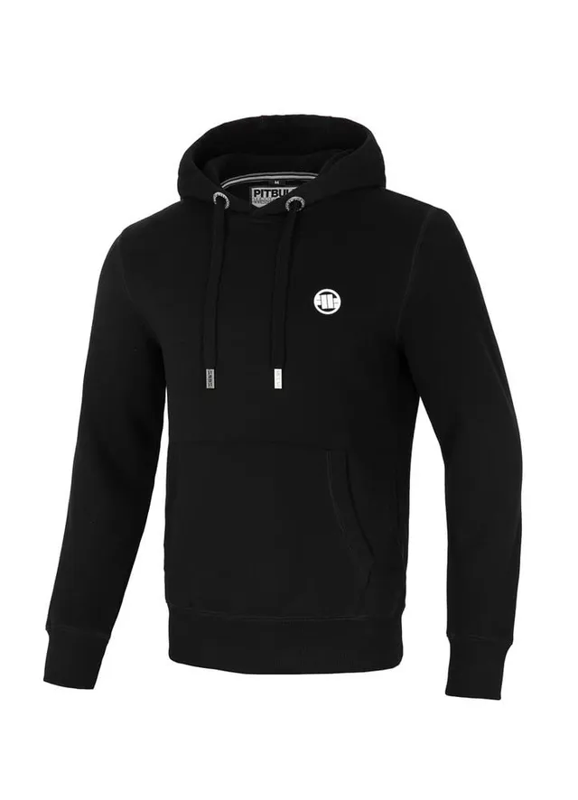 Pitbull Small Logo felpa uomo cappuccio cotone spesso