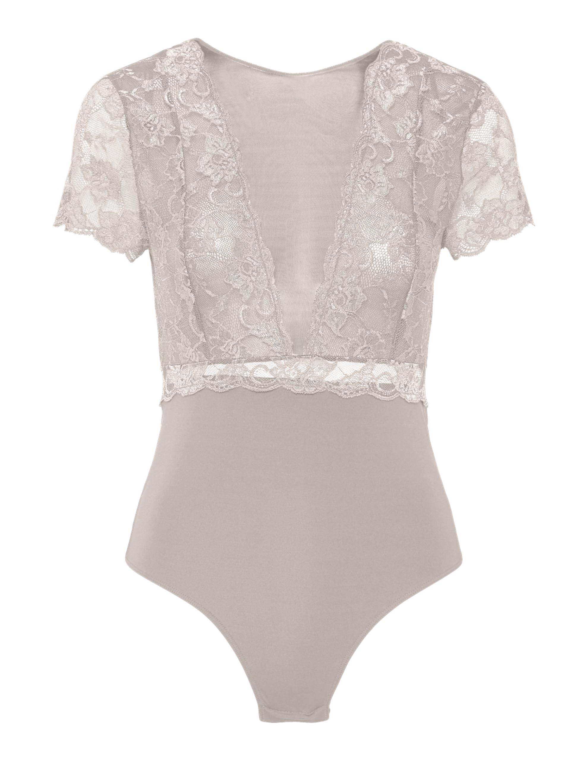 Pieces Pcsicca body donna manica corta elasticizzato