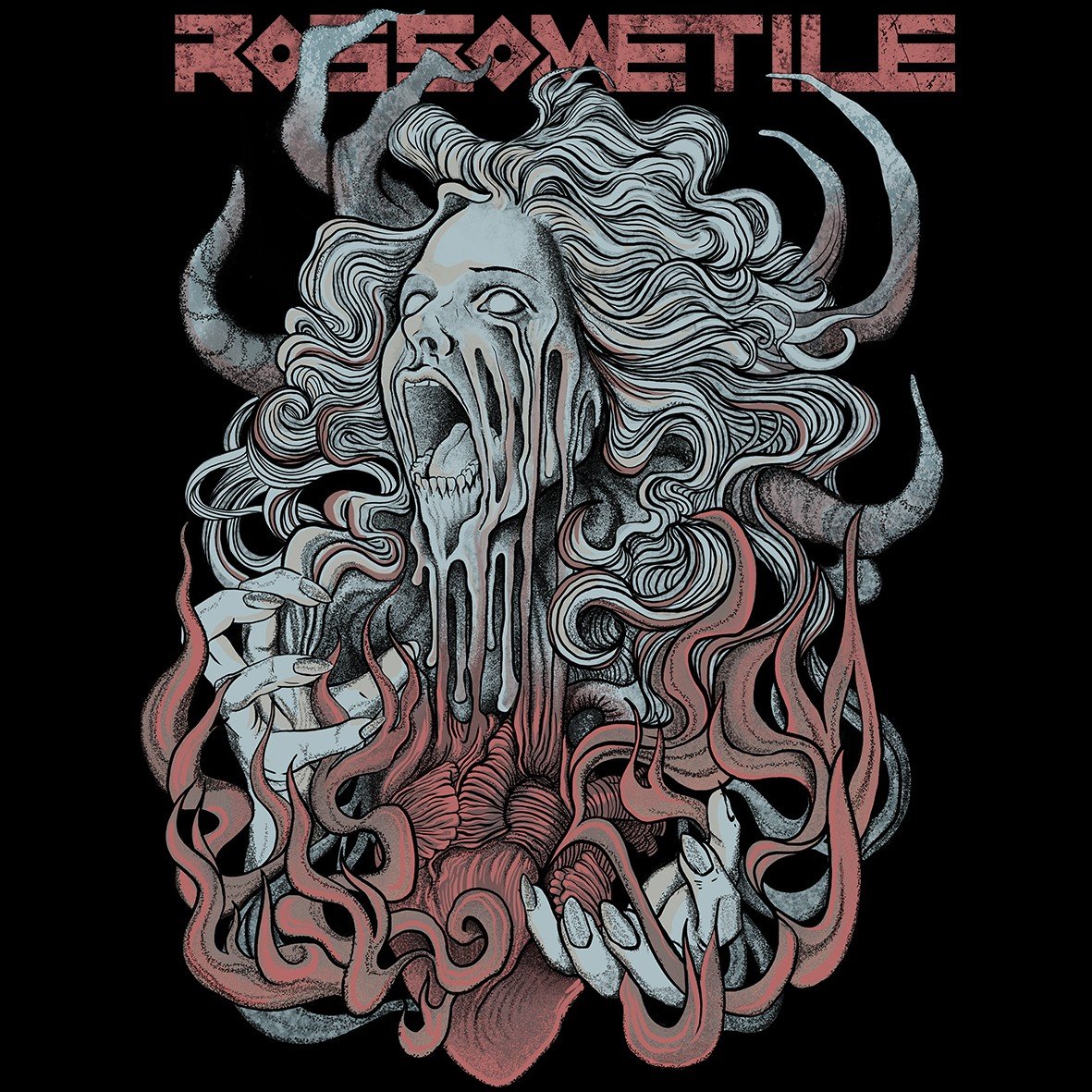 Rossometile Art 2 t-shirt cotone organico stampa digitale