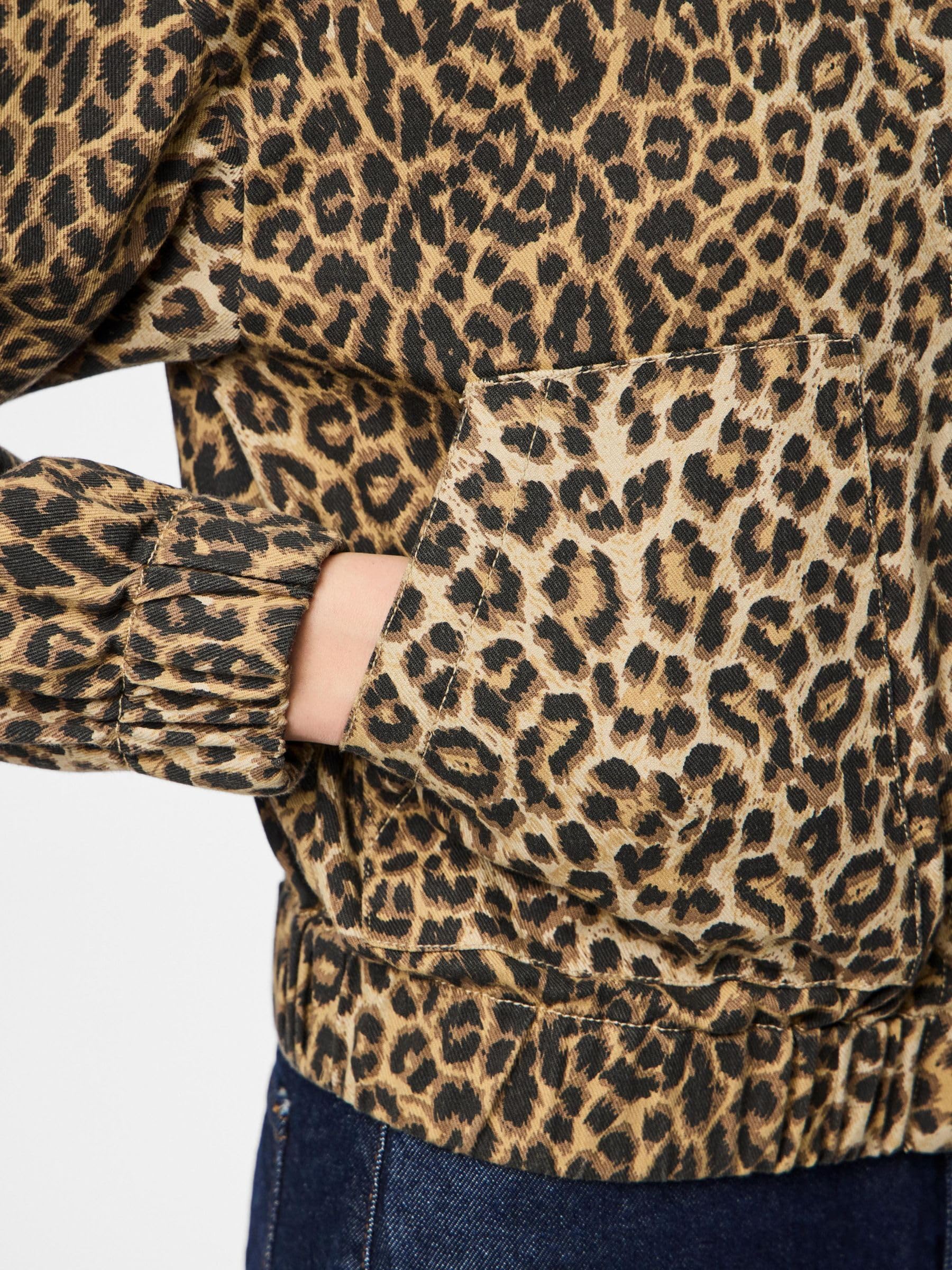Pieces Pcsalume Bomber Leopard giacca donna S leopardata