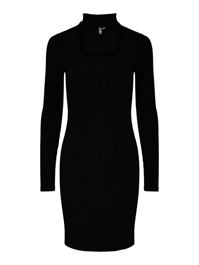 Pieces Pcmilka LS Cut Out vestito donna XS manica lunga