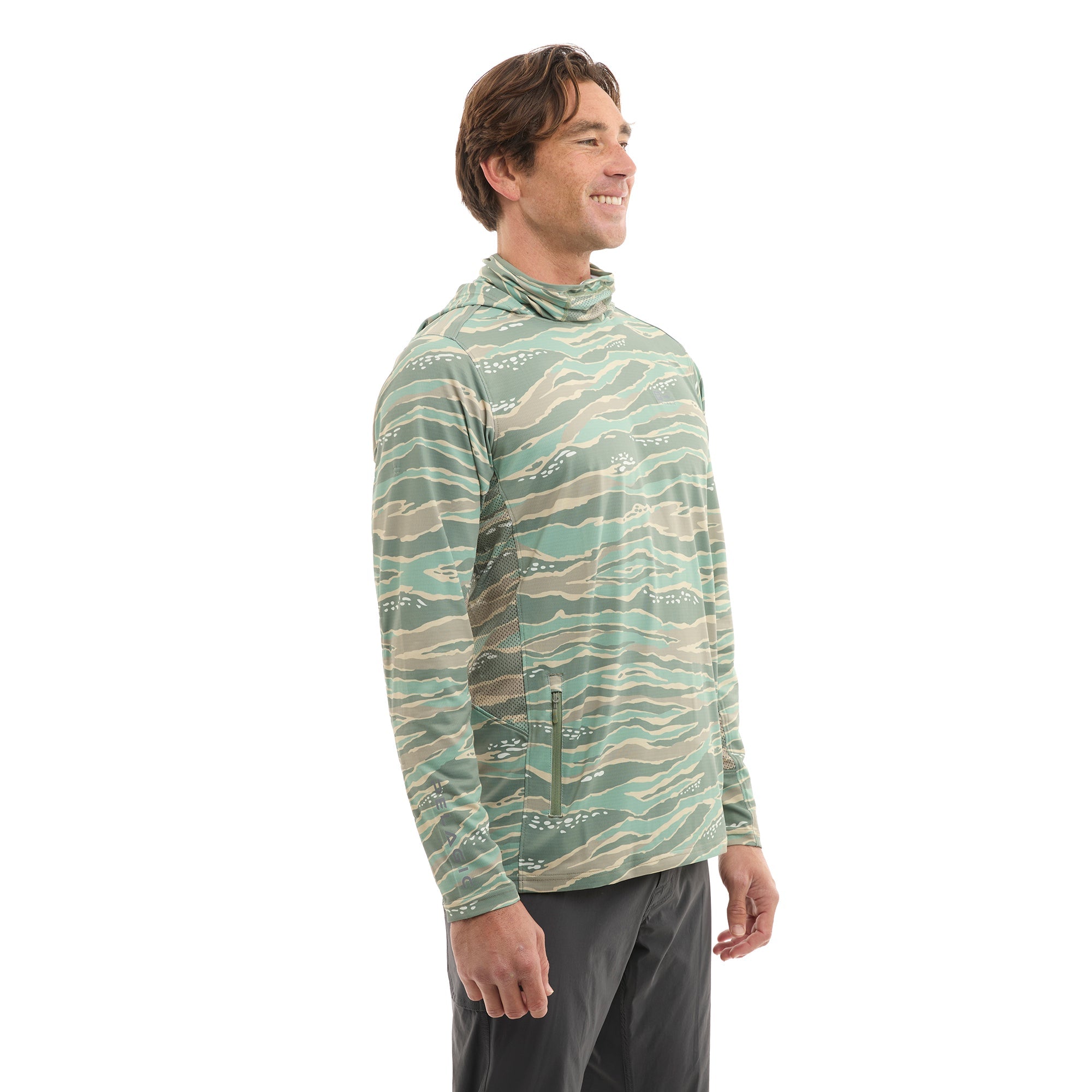 Pelagic Exo-Tech felpa uomo mangrove UPF 50+