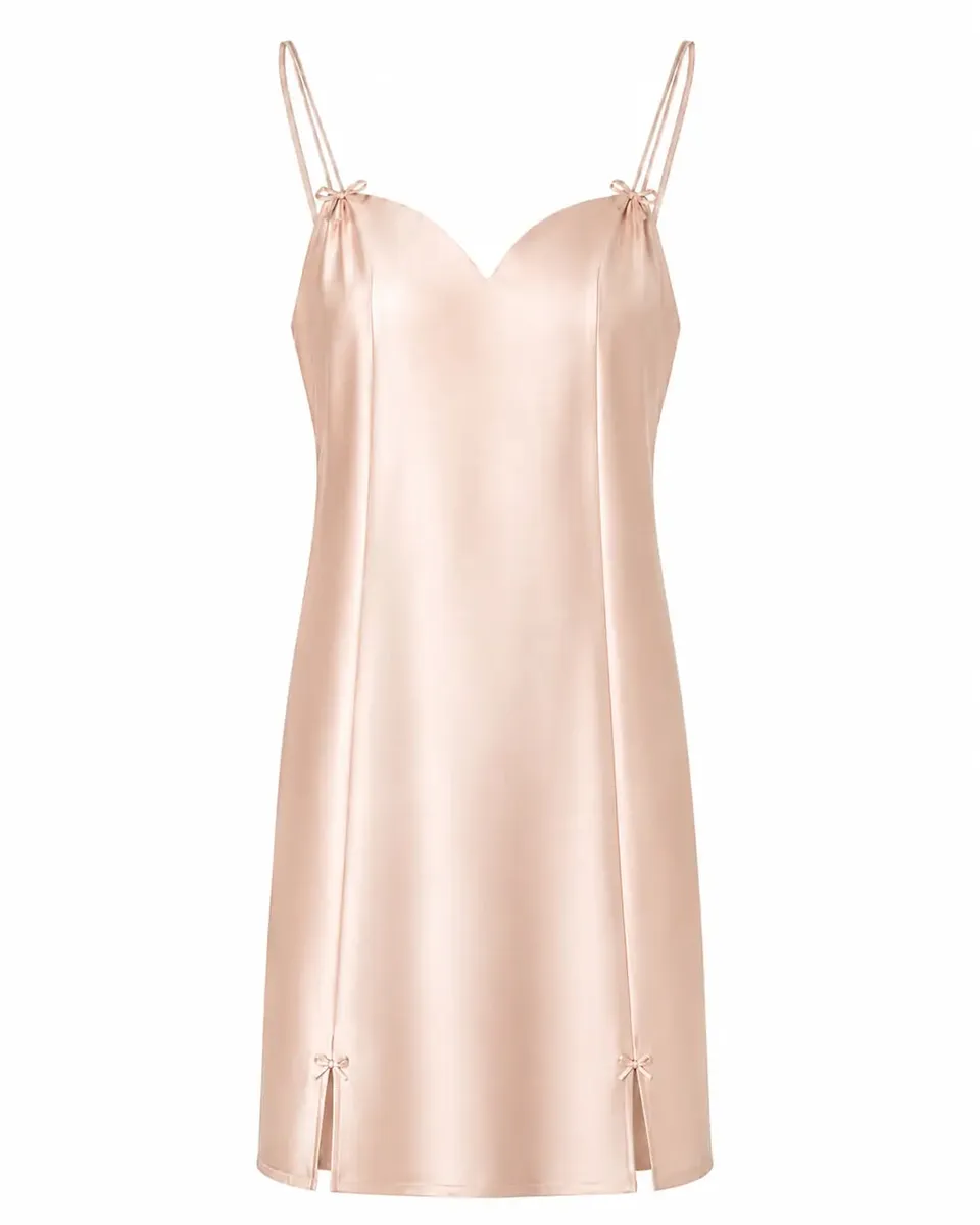 el.residu Silk Daya slip dress seta rosa taglia M