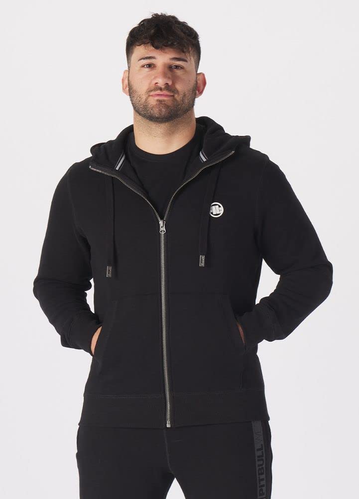 Pitbull West Coast Logo Piccolo felpa zip grigia cotone