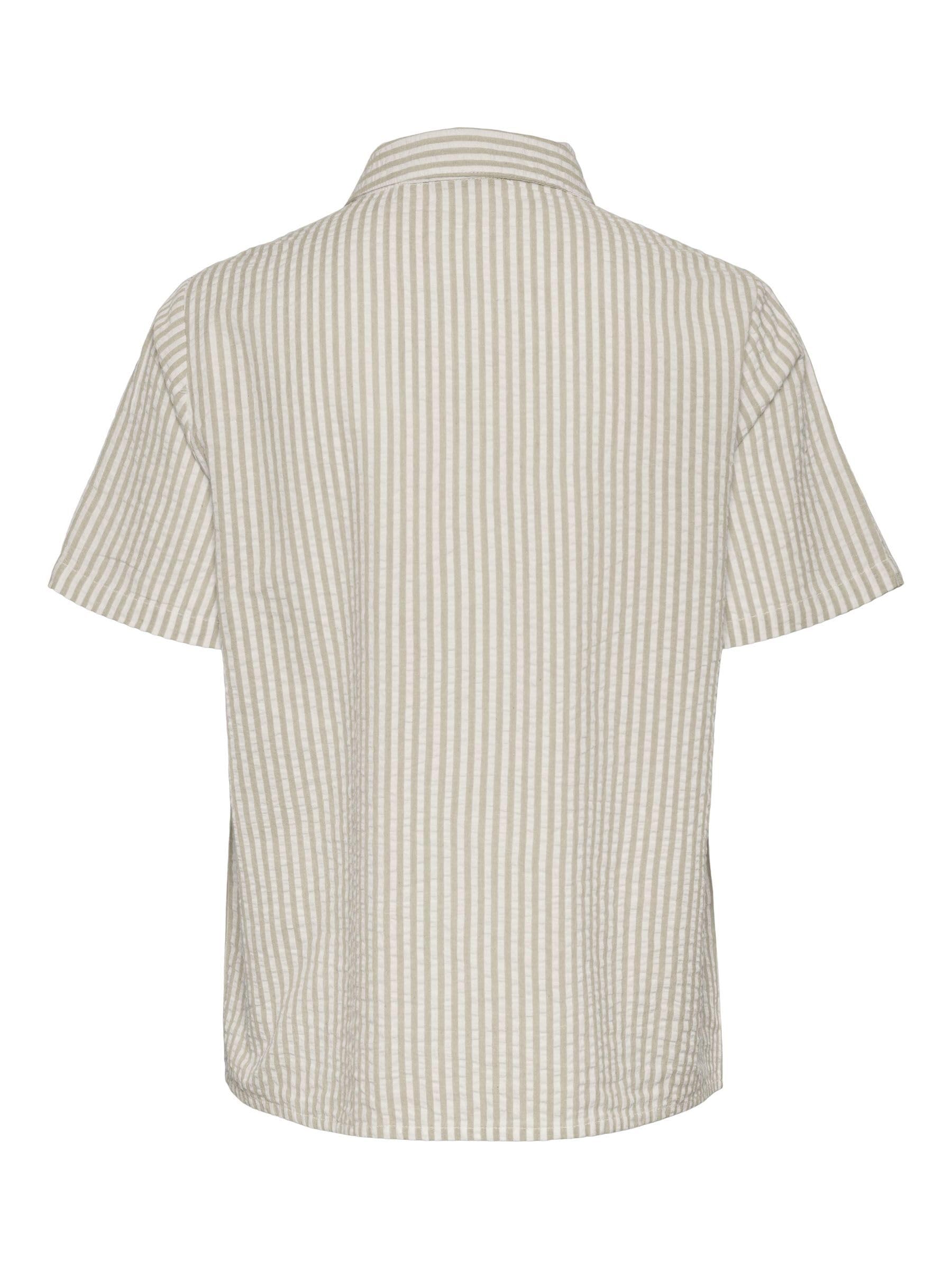 Pieces Pcsally Seersucker camicia donna maniche corte