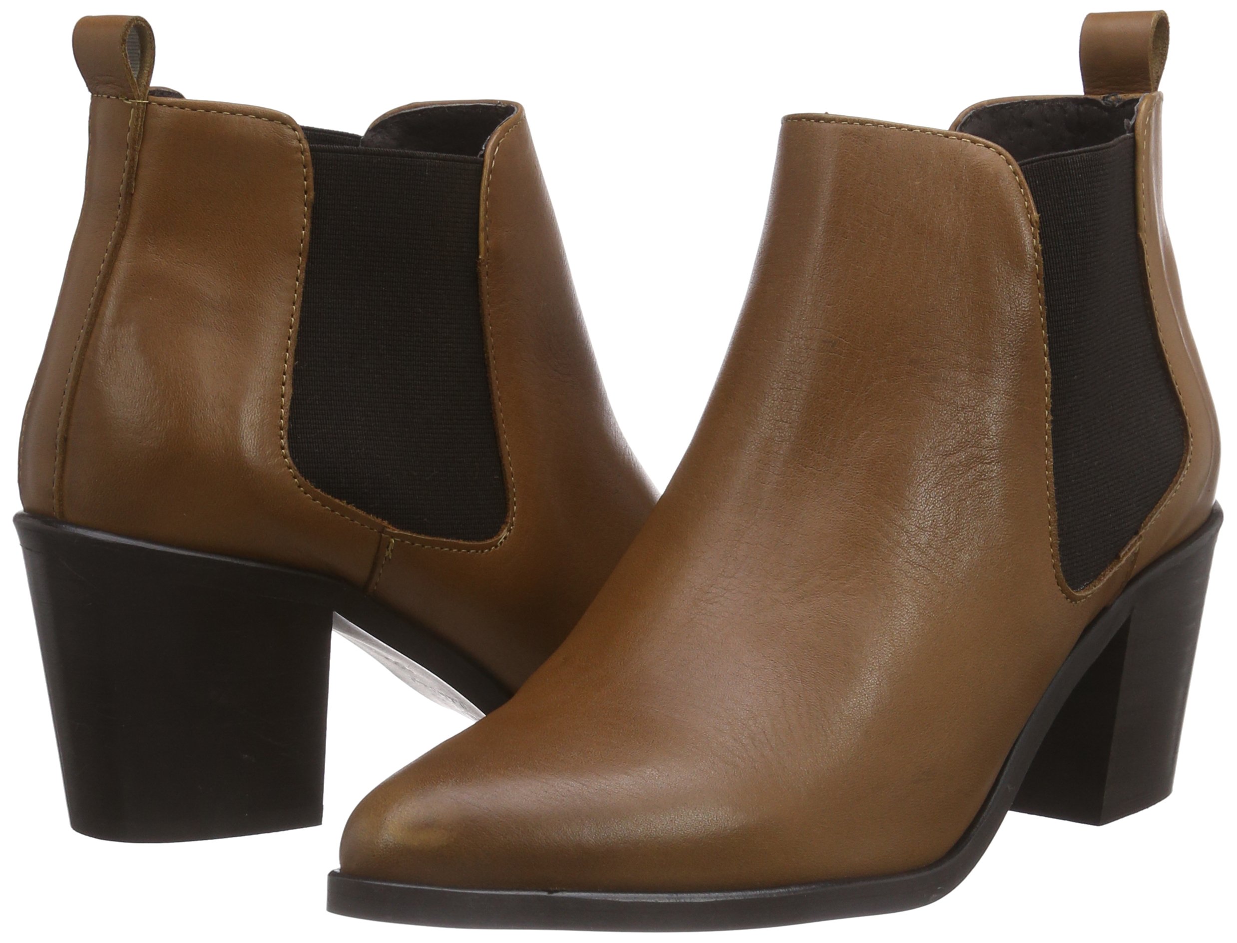 Pieces Psumiko Chelsea stivaletti donna cognac