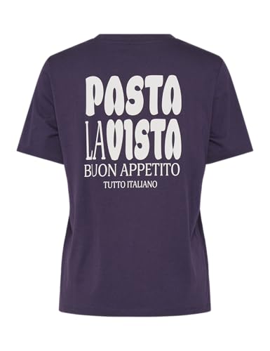 PIECES Pcpukka SS T-shirt donna stampata manica corta