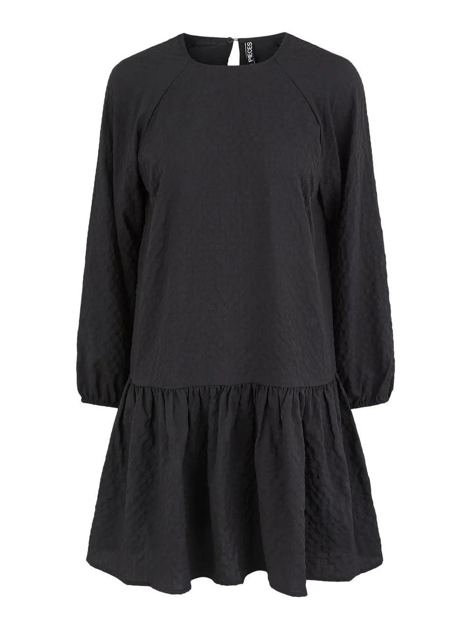Pieces vestito donna maniche lunghe taglia L nero
